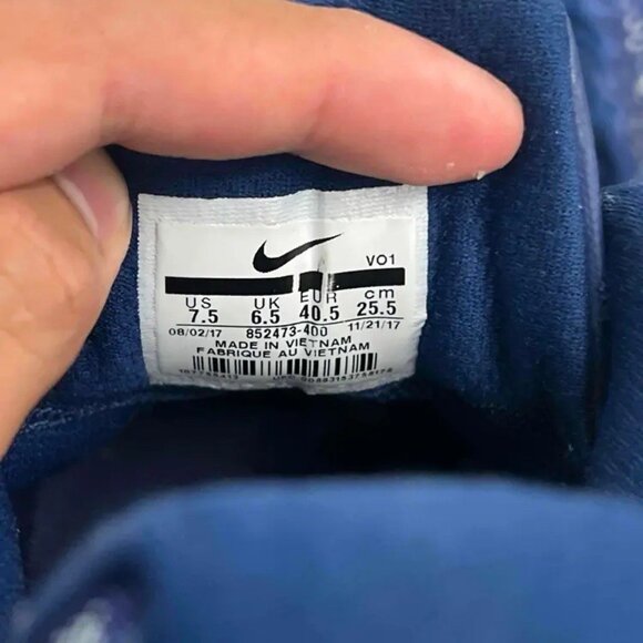 Nike Mamba Instinct 'Blue' 2017 852473400 Men size 7.5 Used No Box - Picture 6 of 9